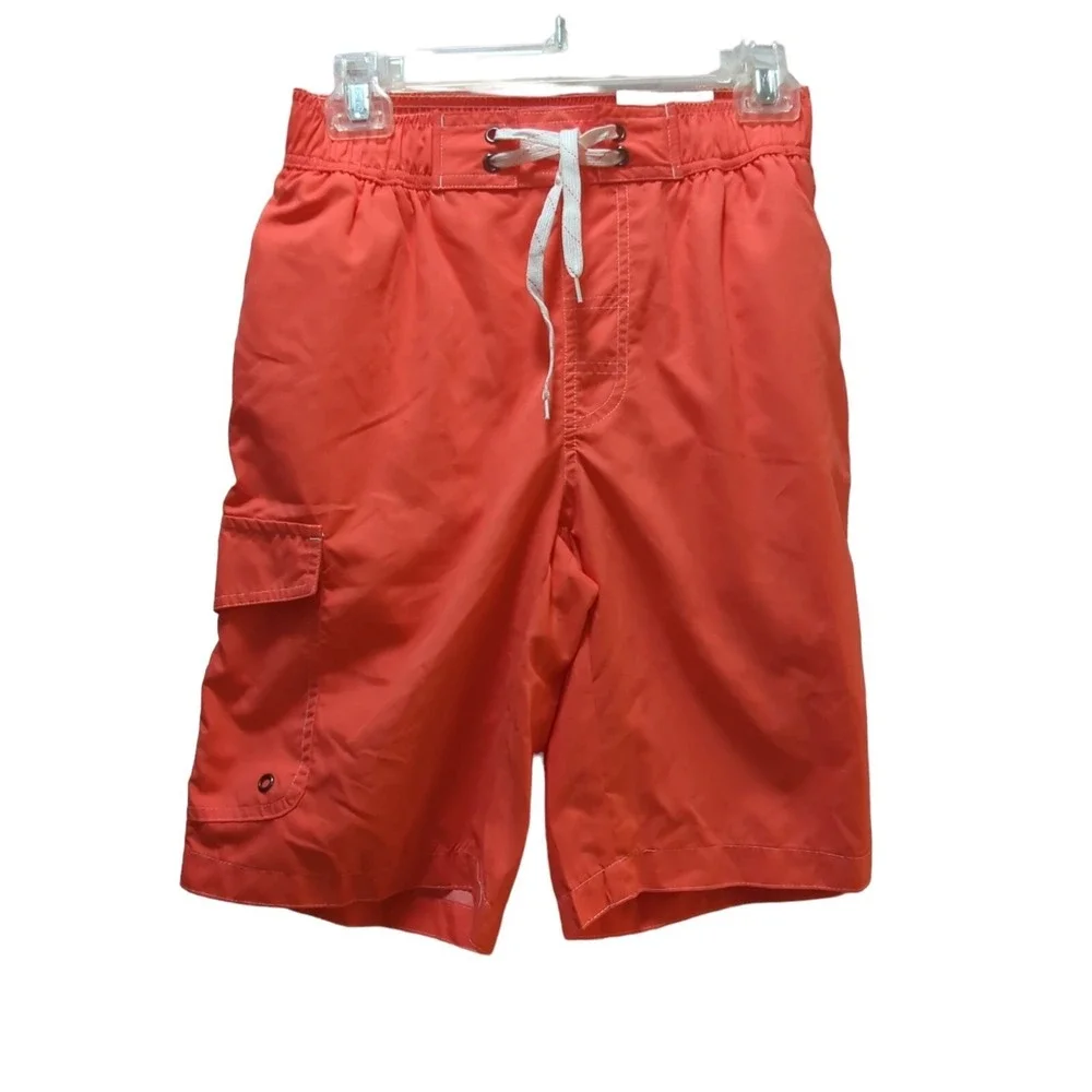 St. John's‎ Bay Men's swim trunks shorts s small drawstring coral board shorts